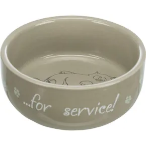 Kolorowa miska ceramiczna z leżącym kotem 300ml/11cm